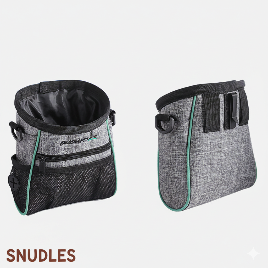 Godbidstaske til hundetræning – Handsfree taske med affaldsdispenser og refleksrem 5