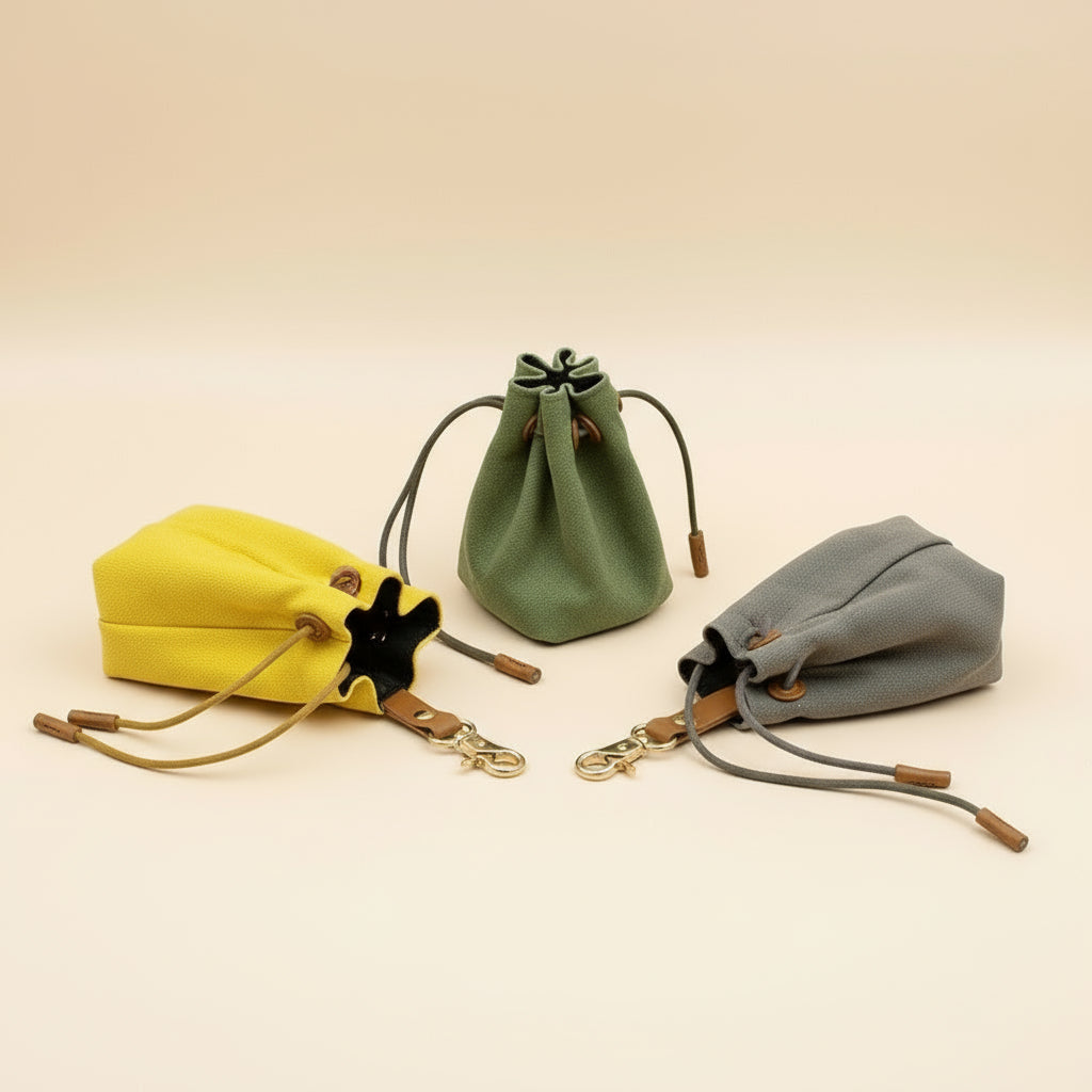 Hundegodbidstaske i Lærred – Praktisk & Stilfuld Godbidstaske til Hundetræning | Snudles