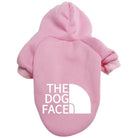 Sød lyserød hættetrøje 'The Dog Face' fra Snudles specielt til tæver. Blødt og feminint look.