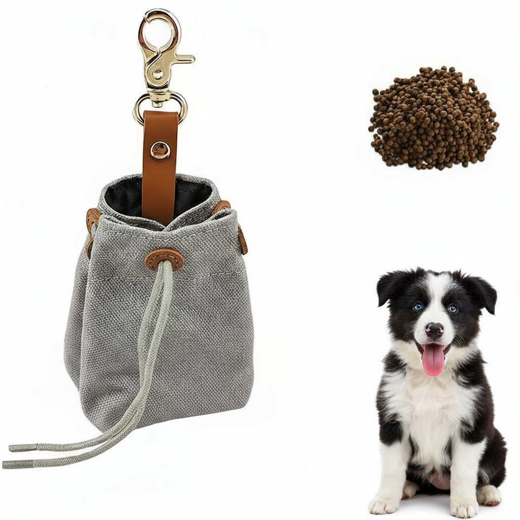 Hundegodbidstaske i Lærred – Praktisk & Stilfuld Godbidstaske til Hundetræning | Snudles 3