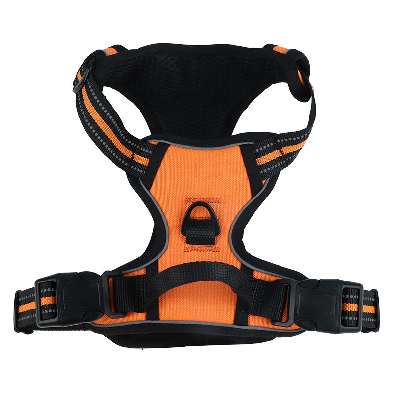 Hundesele i en lys orange farve, der sikrer maksimal synlighed for sikkerhedens skyld Snudles