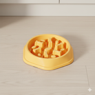 Glad gul Snudles Slowfeeder Hundeskål, den perfekte anti-slug løsning til at få din hund til at spise roligere og mindske luft i maven